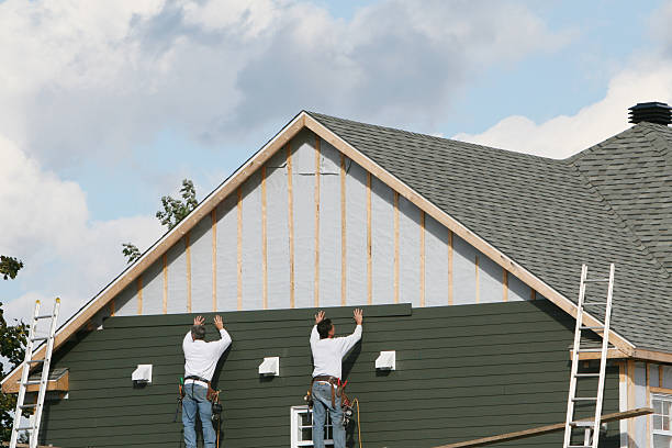 Professional Wood Siding technician working in College Corner, OH